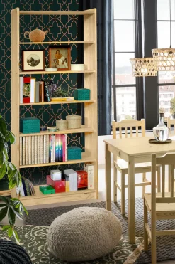 Möbilia Bücherregal 1 Stk. tlg. gefertigt aus massivem Kiefernholz