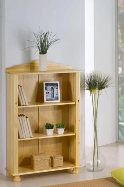 Möbilia Bücherregal 1 Stk. tlg. gefertigt aus massivem Kiefernholz