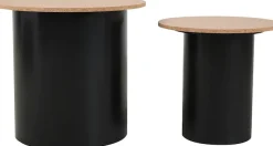 Möbilia Beistelltisch Set, 2 Stk. tlg. Ablagefläche aus Kork