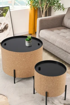 Möbilia Couchtisch Set, 2 Stk. tlg. mit Stauraum im Inneren