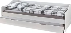 Möbilia Einzelbett 3 Stk. tlg. inklusive Schublade auf Rollen