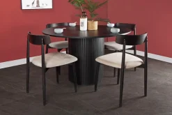 Möbilia Esstisch Sockel mit Lamellendesign