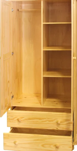 Möbilia Kleiderschrank »Chur« aus Massivholz Kiefer