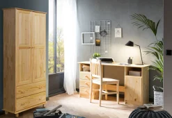 Möbilia Kleiderschrank »Chur« aus Massivholz Kiefer