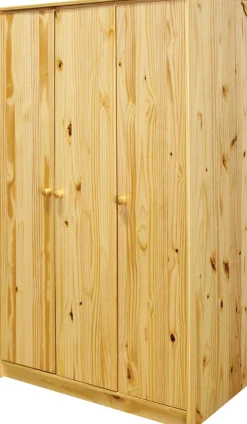 Möbilia Kleiderschrank 1 Stk. tlg. gefertigt aus massivem Kiefernholz