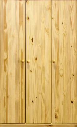 Möbilia Kleiderschrank 1 Stk. tlg. gefertigt aus massivem Kiefernholz