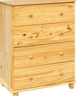 Möbilia Kommode »Chur« aus massiven Kiefernholz, Breite 80 cm, Höhe 102 cm