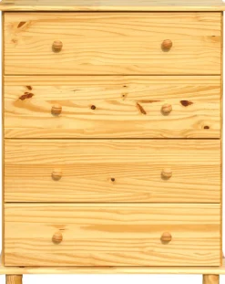 Möbilia Kommode »Chur« aus massiven Kiefernholz, Breite 80 cm, Höhe 102 cm