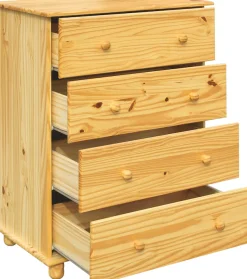 Möbilia Kommode »Chur« aus massiven Kiefernholz, Breite 80 cm, Höhe 102 cm