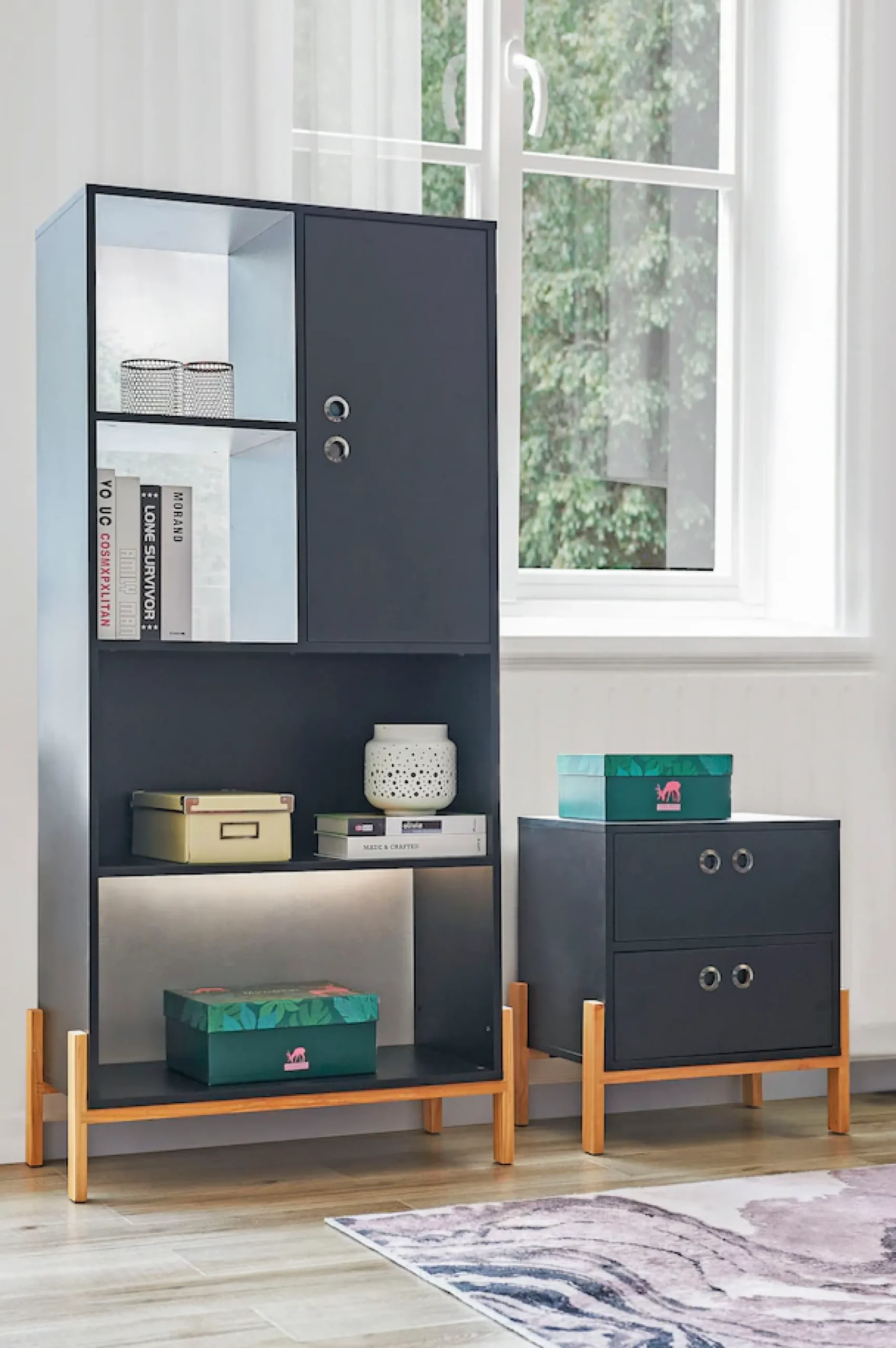 Möbilia Kommode »Melia« Beine aus massiver Pinie