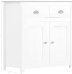 Möbilia Kommode »Sideboard« 1 Stk. tlg. rustikal lackierte Oberfläche