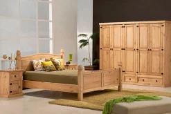 Möbilia Nachtkommode im Landhaus-Stil