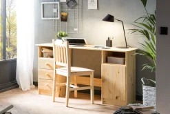 Möbilia Schreibtisch »Chur« Gefertigt aus massivem Kiefernholz, Home office