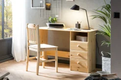 Möbilia Schreibtisch »Chur« Gefertigt aus massivem Kiefernholz, Home office