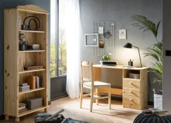 Möbilia Schreibtisch »Chur« Gefertigt aus massivem Kiefernholz, Home office