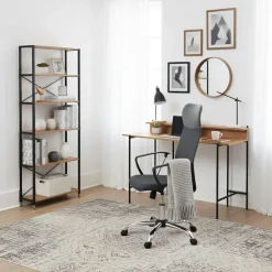 Möbilia Schreibtisch »Knur« Arbeitsplatte Akazie Dekor, geeignet für das Home office, Laptoptisch