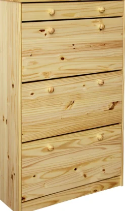 Möbilia Schuhschrank 1 Stk. tlg. gefertigt aus massivem Kiefernholz