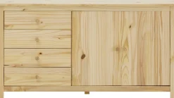 Möbilia Sideboard »Chur« Kommode aus Massivholz Kiefer