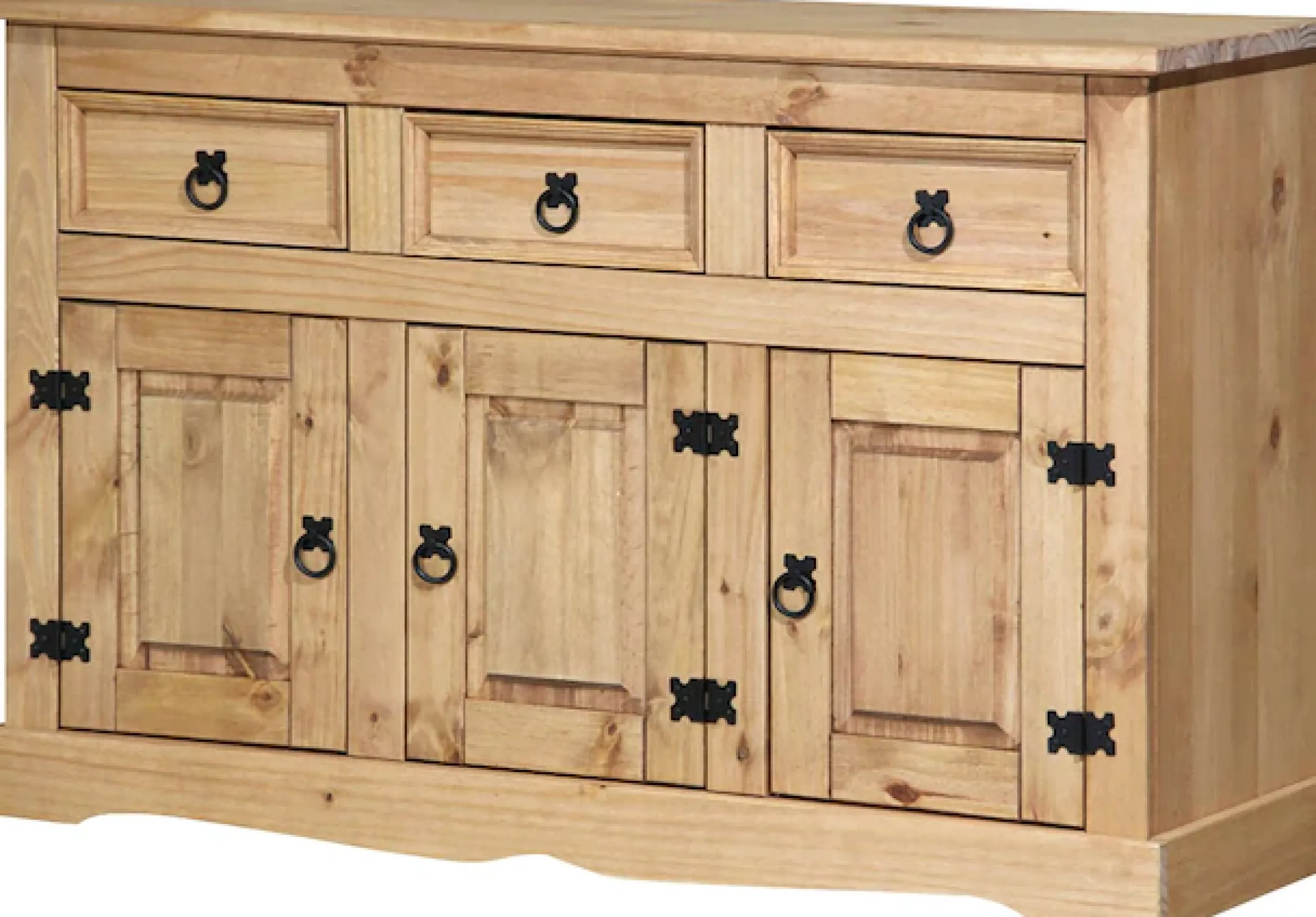 Möbilia Sideboard Kommode im mexikanischen Landhaus-Stil