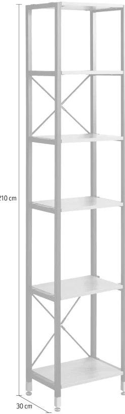 Möbilia Standregal inklusive Wandhalterung