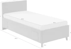 meise.möbel Kinderbett »FUN« Polsterbett wahlweise mit Bettkasten, Jugendbett inkl. USB-Anschluss