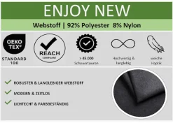 meise.möbel Polsterbett »CIRCLE inkl. LED-Beleuchtung & USB-Anschluss, wahlweise mit Bettkasten« erhältlich in den Breiten 90cm, 120cm & 140cm