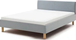 meise.möbel Polsterbett »Lena in verschiedenen Breiten und Farben erhältlich« Breite 120cm & 140cm, mit Holzfüßen