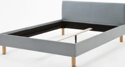 meise.möbel Polsterbett »Lena in verschiedenen Breiten und Farben erhältlich« Breite 120cm & 140cm, mit Holzfüßen