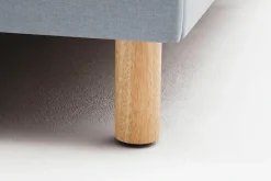 meise.möbel Polsterbett »Lena in verschiedenen Breiten und Farben erhältlich« Breite 120cm & 140cm, mit Holzfüßen