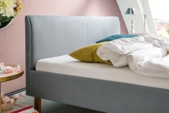 meise.möbel Polsterbett »Lena in verschiedenen Breiten und Farben erhältlich« Breite 120cm & 140cm, mit Holzfüßen