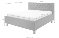 meise.möbel Polsterbett »San Remo« mit Bettkasten