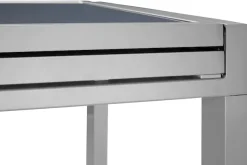 MERXX Balkonset »Lima« 2x Klappsessel, 1x Ausziehtisch 65(130)x65 cm, 3 Stk. tlg. pulverbeschichtetes Aluminium, aus 100% Polyester, für 2 Personen