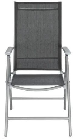 MERXX Balkonset »Lima« 2x Klappsessel, 1x Ausziehtisch 65(130)x65 cm, 3 Stk. tlg. pulverbeschichtetes Aluminium, aus 100% Polyester, für 2 Personen