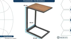MERXX Beistelltisch »Cee« BxTxH: 41,5x32x61,5 cm
