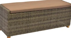 MERXX Gartenbank »Toskana« 3-sitzig inkl. Sitzkissen, ohne Rückenlehne, BxTxH: 136x47x42 cm