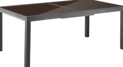 MERXX Garten-Essgruppe »Amalfi« 8 Stapelsessel, 1 Ausziehtisch 180(240)x100 cm, OTTOs Choice, 9 Stk. tlg. pulverbeschichtetes Aluminium, 100 % Polyester,für 8 Personen geeignet