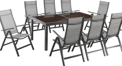 MERXX Garten-Essgruppe »Amalfi« inkl. 8 Stühlen und ausziehbarem Tisch (180 - 240 cm)
