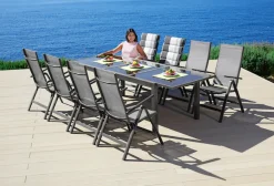 MERXX Garten-Essgruppe »Amalfi« inkl. 8 Stühlen und ausziehbarem Tisch (180 - 240 cm)