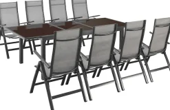 MERXX Garten-Essgruppe »Amalfi« inkl. 8 Stühlen und ausziehbarem Tisch (180 - 240 cm)