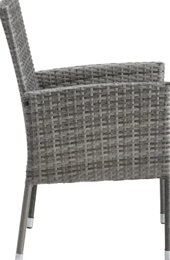 MERXX Garten-Essgruppe »Costa Rica« 6x Sessel, 1x Tisch 140x80 cm, inkl. Sitzkissen, OTTOs Choice, 13 Stk. tlg. Polyrattan, Tischplatte aus Sicherheitsglas, Unser Dauertiefpreis
