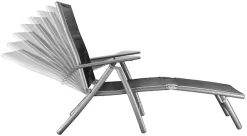 MERXX Gartenliege Alu/Textil, klappbar