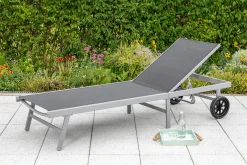 MERXX Gartenliege Alu/Textil, verstellbar