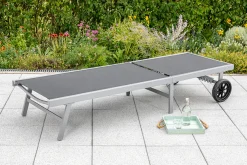 MERXX Gartenliege Alu/Textil, verstellbar