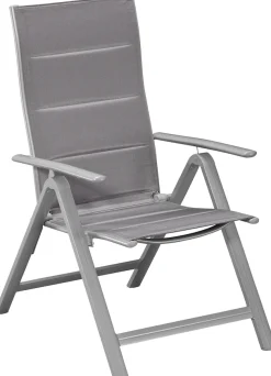 MERXX Gartenstuhl »Taviano« (Set) 2 Stk.2er Set, Alu/Textil, verstellbar, silber