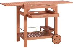 MERXX Servierwagen »Multifunktion« Eukalyptusholz, 70-140x50 cm, ausziehbar
