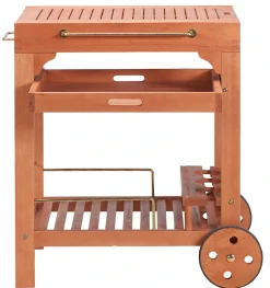 MERXX Servierwagen »Multifunktion« Eukalyptusholz, 70-140x50 cm, ausziehbar