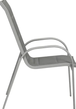 MERXX Stapelstuhl »Amalfi Deluxe« (Set) 2 Stk.2er Set, Alu/Textil, stapelbar