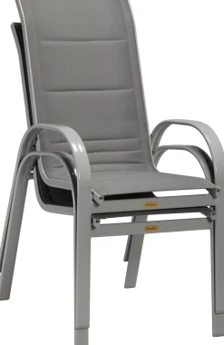 MERXX Stapelstuhl »Amalfi Deluxe« (Set) 2 Stk.2er Set, Alu/Textil, stapelbar