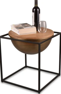 MIRRORS AND MORE Beistelltisch »Celli« 1 Stk. tlg. Kombination aus Holz und Metall