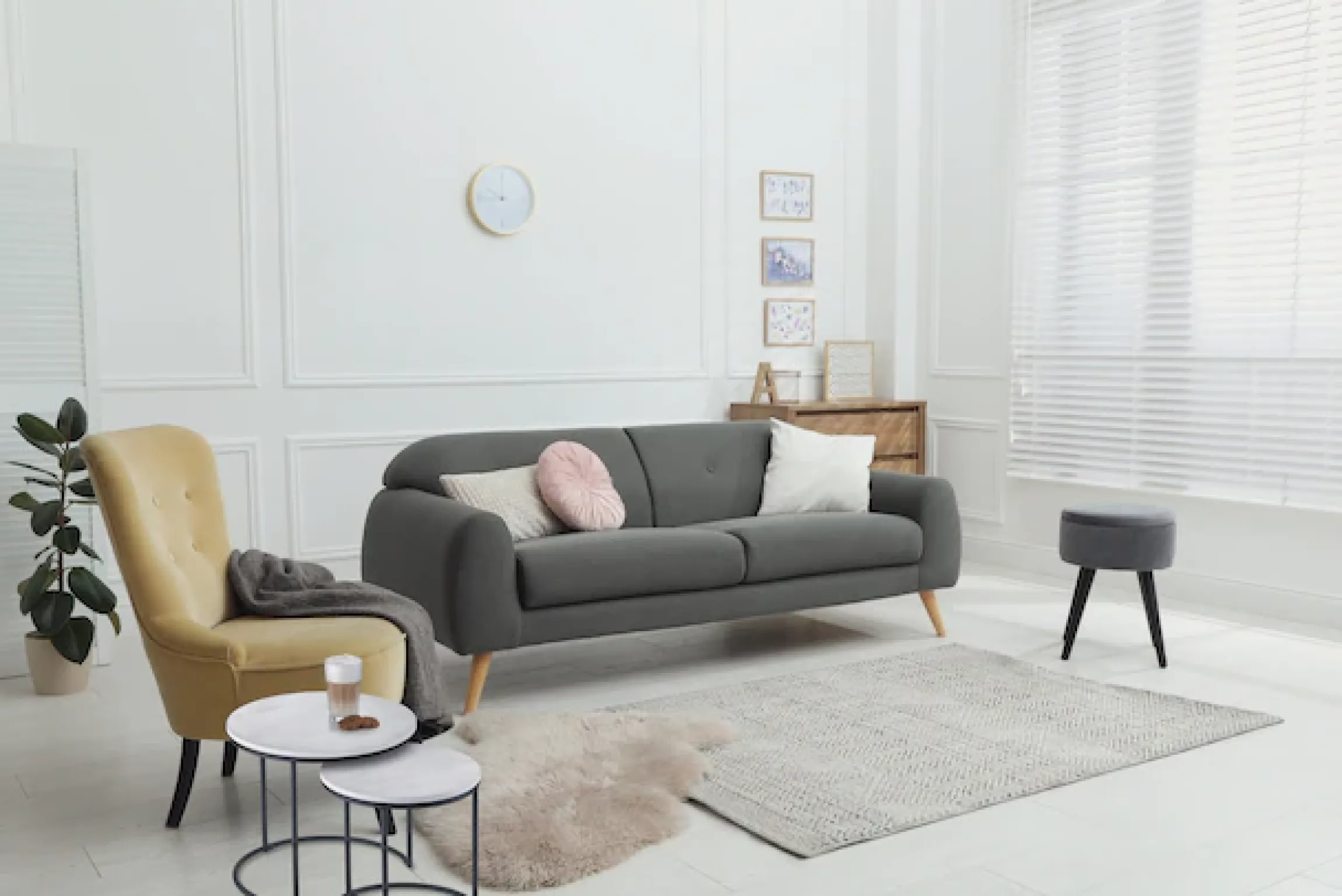 MIRRORS AND MORE Beistelltisch »Doreen« Set,Kombination aus Holz und Metall